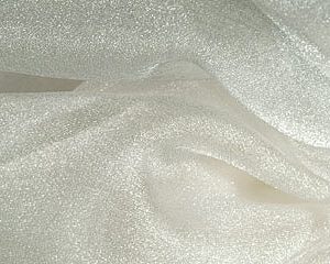 Ivory Sparkle Organza