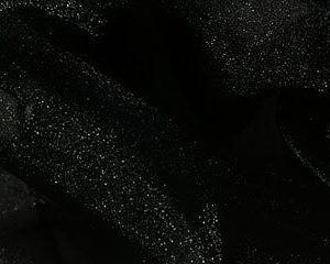 Black Sparkle Organza