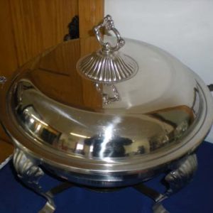 10-qt Round Chafer, Wooden Handle