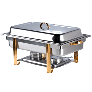 8-quart Chafer, Gold Trim