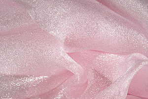 Pink Sparkle Organza