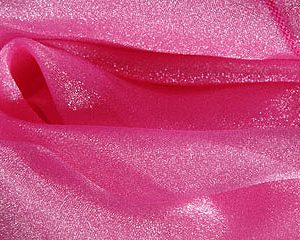 Raspberry Sparkle Organza