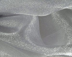 Silver Sparkle Organza