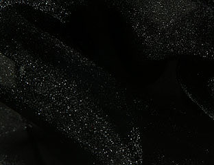 Black Sparkle Organza