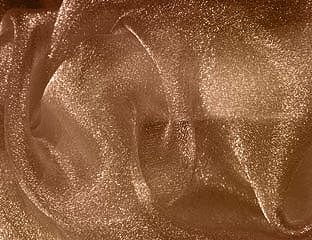 Brown Sparkle Organza