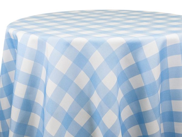 1 inch Buffalo Check Light Blue