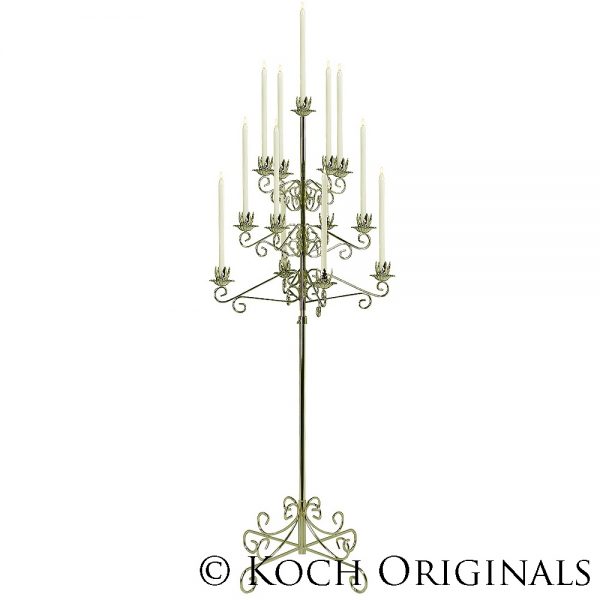 Tree Candelabra, Brass 16 branch