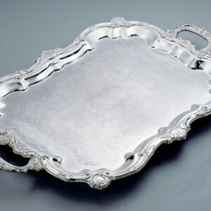 18x30 Silver Tray, Footed