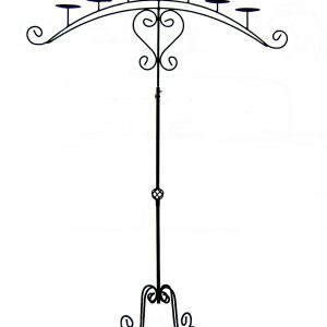 7-branch Fan, Wrought Iron