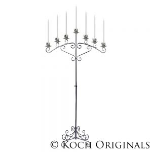 7-light Fan, Silver