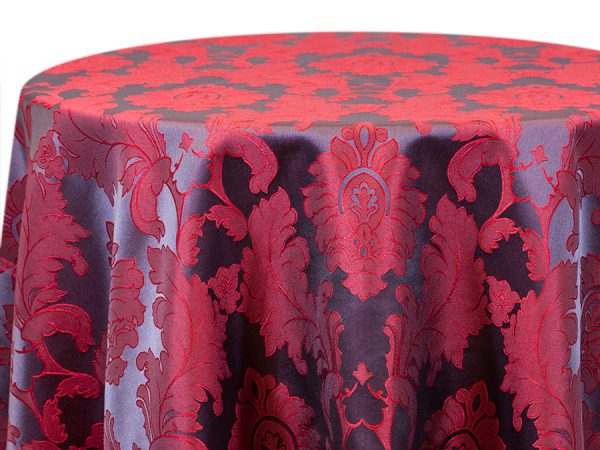 Alex Damask Red Mulberry
