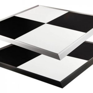 Black and White Starlite Floor, 4x4 panels