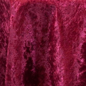Crushed Velour Burgundy