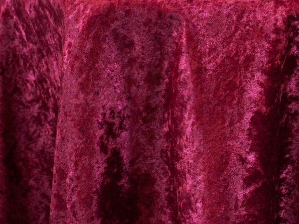 Crushed Velour Burgundy