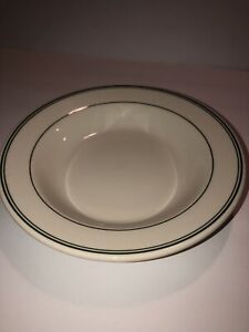 Gold Band Rimmed Soup Bowl