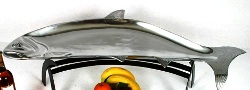 Large Fish Tray, Aluminum with Stand