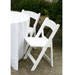White Resin Chair