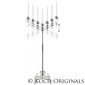 7-Light Adjustable Fan, Silver