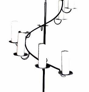 Spiral, 10-Pillar Wrought Iron