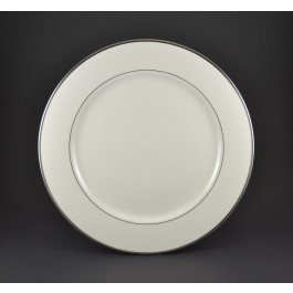 Silver Band Dinner Plate