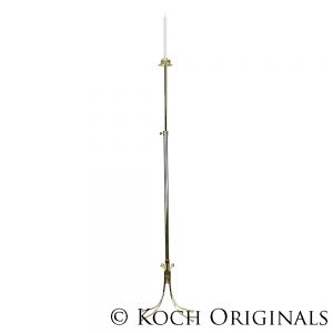 Single Candelabra, Brass