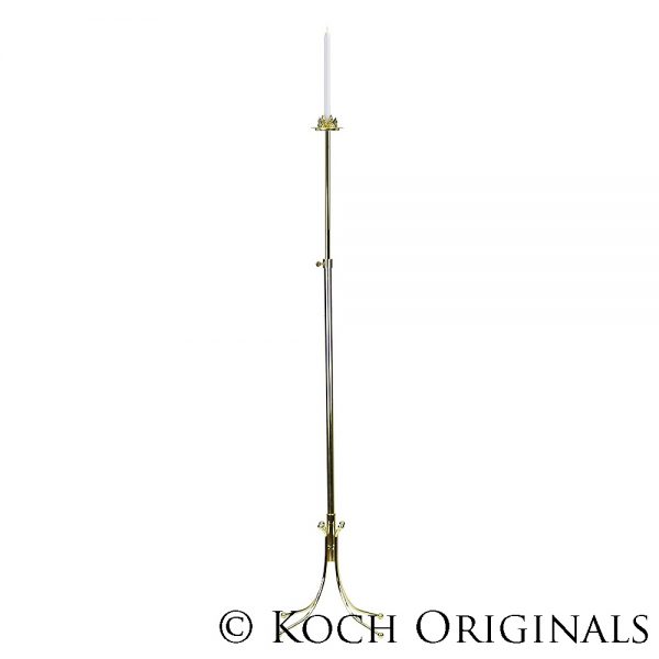 Single Candelabra, Brass