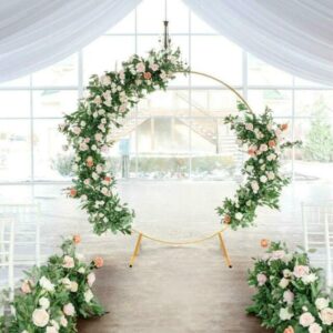 Round Wedding Arch Backdrop