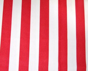 Red White Stripe Linen