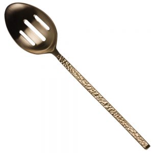 Slotted Copper Spoon