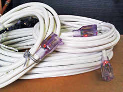 50-ft Extension Cord, White