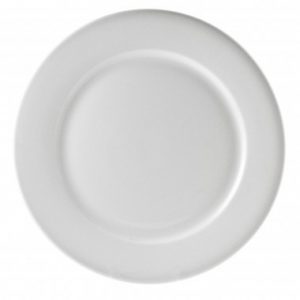 Entree Plate, White Bistro 12inch