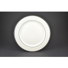 Silver Band Salad Plate