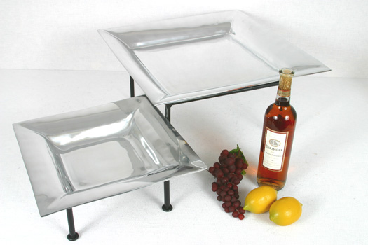 Square Aluminum Tray, 18inch