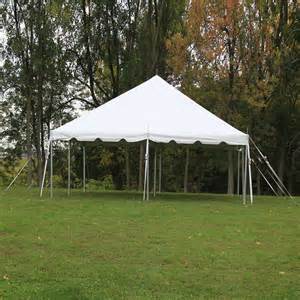 20x20 White Frame Canopy