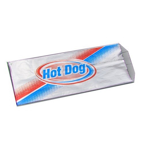 Foil Hot Dog Bags, 100-pkg