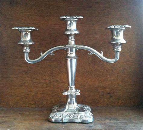 3-Light Silver Tableabra Candlestick