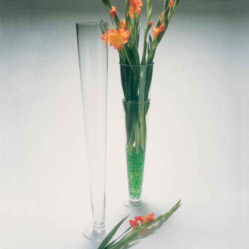 Crystal Trumpet Vase, 31 inch