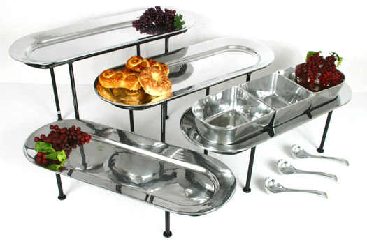 Oval Aluminum Bowl, 10"x26"