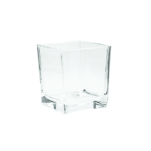 Square Glass Votive, 2"