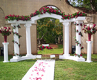 Columns, Arches, and Backdrops