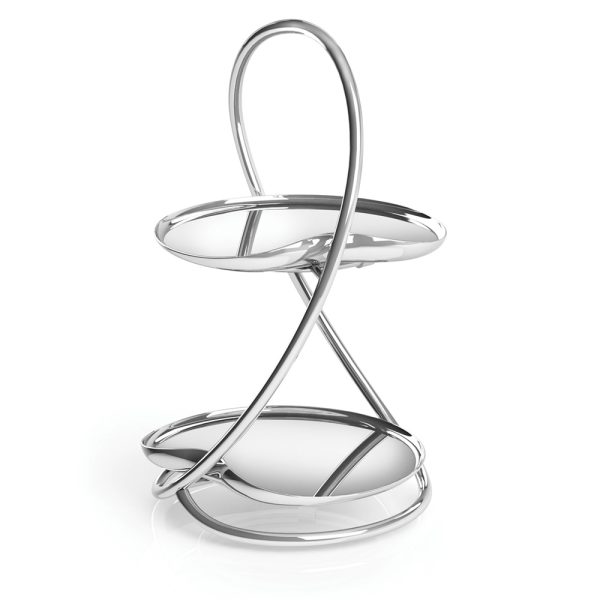 2-Tier Stainless Canape Stand