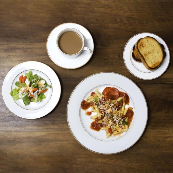 Gold Band Ivory China