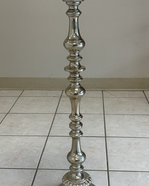 Silver Floral Stand, 30"