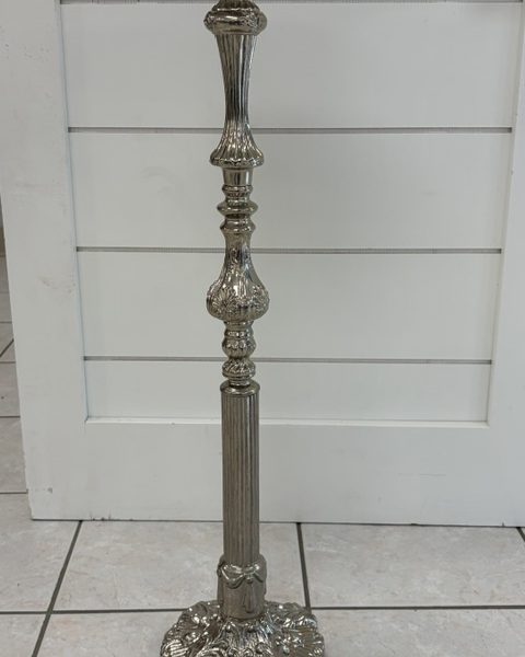 Silver Floral Stand, 32"