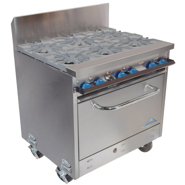 Propane Oven with Range and 6 Burners