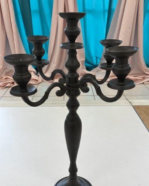 Onyx Bronze Tableabra Candlesticks
