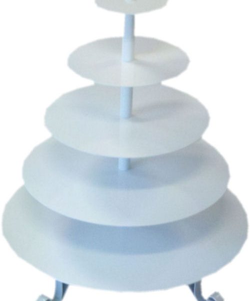 Cupcake Stand, Round White
