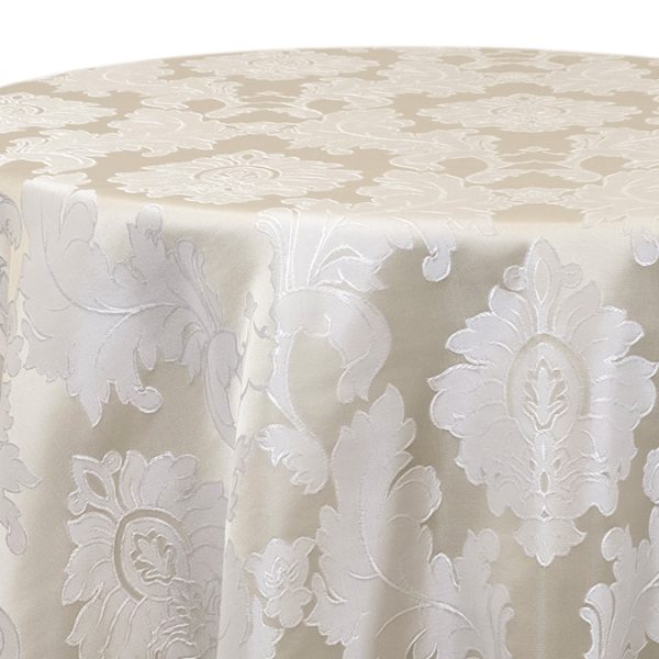Alex Damask Ivory Tablecloth
