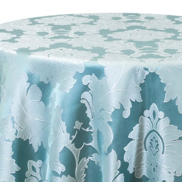 Alex Damask Surf Blue Tablecloth